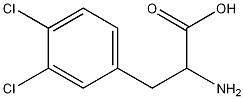 3,4-Dichloro-DL-phenylalanine 구조식 이미지