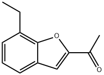 2-아세틸-7-에틸벤조푸란 구조식 이미지
