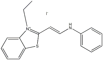 3-에틸-2-[2-(페닐아미노)에테닐]벤조티아졸륨요오드화물 구조식 이미지