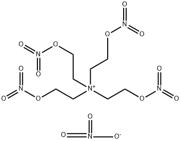 2-(Nitrooxy)-N,N,N-tris[2-(nitrooxy)ethyl]-ethanaminium nitrate Structure