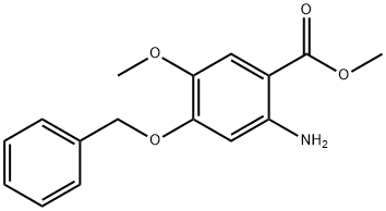 Methyl 2-amino-4-benzyloxy-5-methoxybenzoate 구조식 이미지