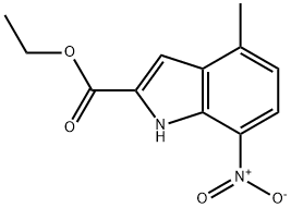 ethyl 4-methyl-7-nitro-1H-indole-2-carboxylate Structure