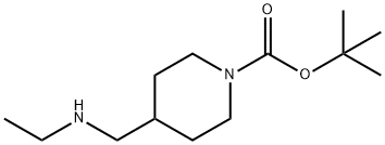 tert-butyl 4-((ethylamino)methyl)piperidine-1-carboxylate 구조식 이미지