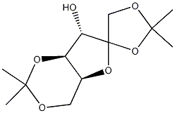 1,2:4,6-Di-O-isopropylidene-L-sorbofuranose 구조식 이미지