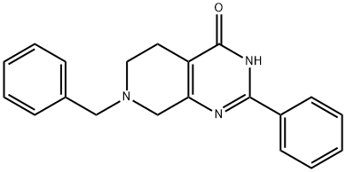 Pyrido[3,4-d]pyrimidin-4(3H)-one, 5,6,7,8-tetrahydro-2-phenyl-7-(phenylmethyl)- 구조식 이미지