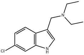 6-Chloro-3-diethylaminomethyl-indole 구조식 이미지