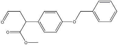 methyl 2-(4-(benzyloxy)phenyl)-4-oxobutanoate 구조식 이미지