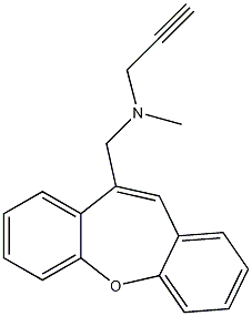 dibenzo(b,f)oxepin-10-ylmethyl-methyl-prop-2-ynyl-amine Structure