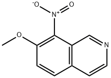 7-Methoxy-8-nitroisoquinoline 구조식 이미지