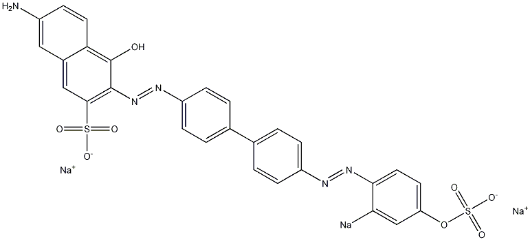 7-Amino-4-hydroxy-3-[[4'-[(4-hydroxy-2-sodiosulfophenyl)azo]-1,1'-biphenyl-4-yl]azo]naphthalene-2-sulfonic acid sodium salt Structure