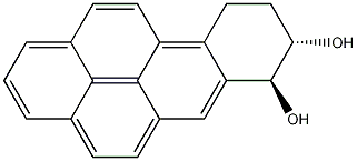 Benzo(A)pyrene-7,8-diol, 7,8,9,10-tetrahydro-, trans-(+-)- 구조식 이미지