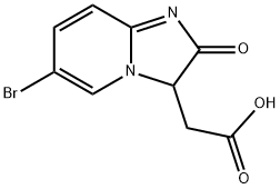 6-Bromo-2,3-dihydro-2-oxoimidazo[1,2-a]pyridine-3-acetic acid Structure