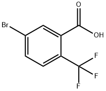 5-bromo-2-trifluoromethylbenzoic acid 구조식 이미지