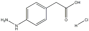 (4-hydrazinophenyl)acetic acid hydrochloride Structure