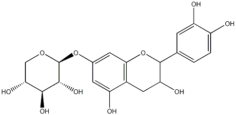 Catechin 7-o-beta-D-xyloside 구조식 이미지