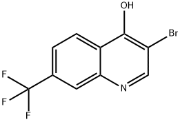 3-Bromo-4-hydroxy-7-trifluoromethylquinoline Structure