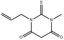 Dihydro-1-methyl-3-(2-propen-1-yl)-2-thioxo-4,6(1H,5H)-Pyrimidinedione Structure