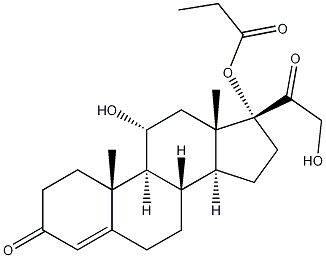 Hydrocortisone 17-Propionate Structure