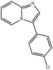 3-(4-클로로페닐)이미다조[1,2-a]피리딘 구조식 이미지