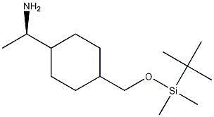 (R)-1-[4-(tert-Butyldimethylsilyloxymethyl)cyclohexyl]ethan-1-amine Structure