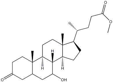 Methyl 7-Hydroxy-3-ketocholanoate 구조식 이미지
