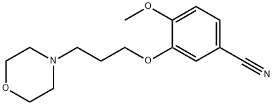 3-(3-morpholinylpropoxy)-4-methoxybenzonitrile 구조식 이미지