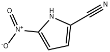 5-nitro-1H-pyrrole-2-carbonitrile 구조식 이미지