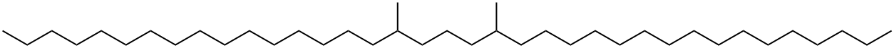 17,21-Dimethylheptatriacontane Structure