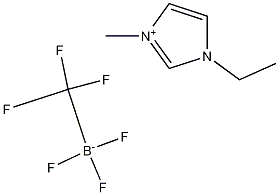 1-Ethyl-3-methylimidazolium Trifluoro(trifluoromethyl)borate Structure
