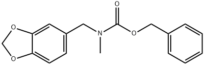 benzyl (benzo[d][1,3]dioxol-5-ylmethyl)(methyl)carbamate Structure