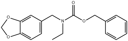 benzyl (benzo[d][1,3]dioxol-5-ylmethyl)(ethyl)carbamate Structure