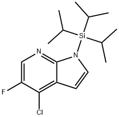 4-Chloro-5-fluoro-1-[tris(1-methylethyl)silyl]-1H-pyrrolo[2,3-b]pyridine Structure
