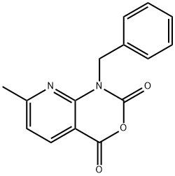 1-benzyl-7-methyl-1H-pyrido[2,3-d][1,3]oxazine-2,4-dione 구조식 이미지
