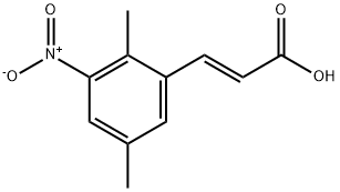 (E)-3-(2,5-Dimethyl-3-nitrophenyl)-2-propenoic acid 구조식 이미지