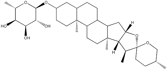 beta-D-Galactopyranoside, (3beta,5alpha,25R)-spirostan-3-yl 6-deoxy- Structure