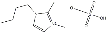 1-n-Butyl-2,3-dimethylimidazolium hydrogen sulfate 구조식 이미지