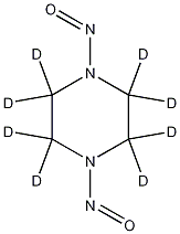 1,4-Dinitrosopiperazine-d8 구조식 이미지