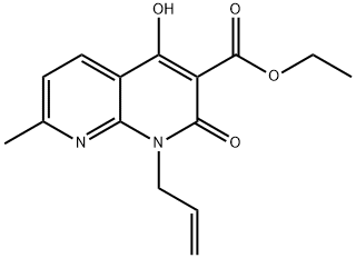 ethyl 1-allyl-4-hydroxy-7-methyl-2-oxo-1,2-dihydro-1,8-naphthyridine-3-carboxylate 구조식 이미지