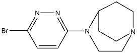 4-(6-Bromopyridazin-3-yl)-1,4-diazabicyclo[3.2.2]nonane 구조식 이미지
