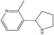 Pyridine, 2-methyl-3-(2-pyrrolidinyl)- 구조식 이미지