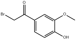 2-bromo-1-(4-hydroxy-3-methoxyphenyl)ethanone 구조식 이미지