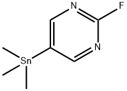 2-Fluoro-5-(trimethylstannyl)pyrimidine Structure
