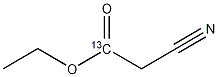 Ethyl Cyanoacetate-3-13C Structure