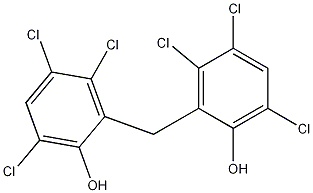 2,2'-Methylenebis(3,4,6-trichlorophenol) Structure