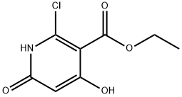 2-Chloro-4,6-dihydroxypyridine-3-carboxaylic acid ethyl ester Structure