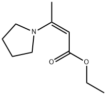 (Z)-에틸3-(피롤리딘-1-일)부트-2-에노에이트 구조식 이미지