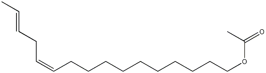 (Z,E)-11,14-Hexadecadienyl acetate Structure