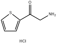 2-아미노-1-(티오펜-2-일)에타논​​염산염 구조식 이미지