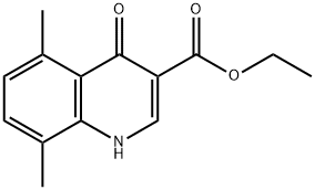 4-히드록시-5,8-디메틸퀴놀린-3-카르복실산에틸에스테르 구조식 이미지