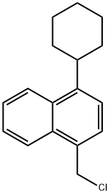 1-Chloromethyl-4-cyclohexylnaphthalene Structure